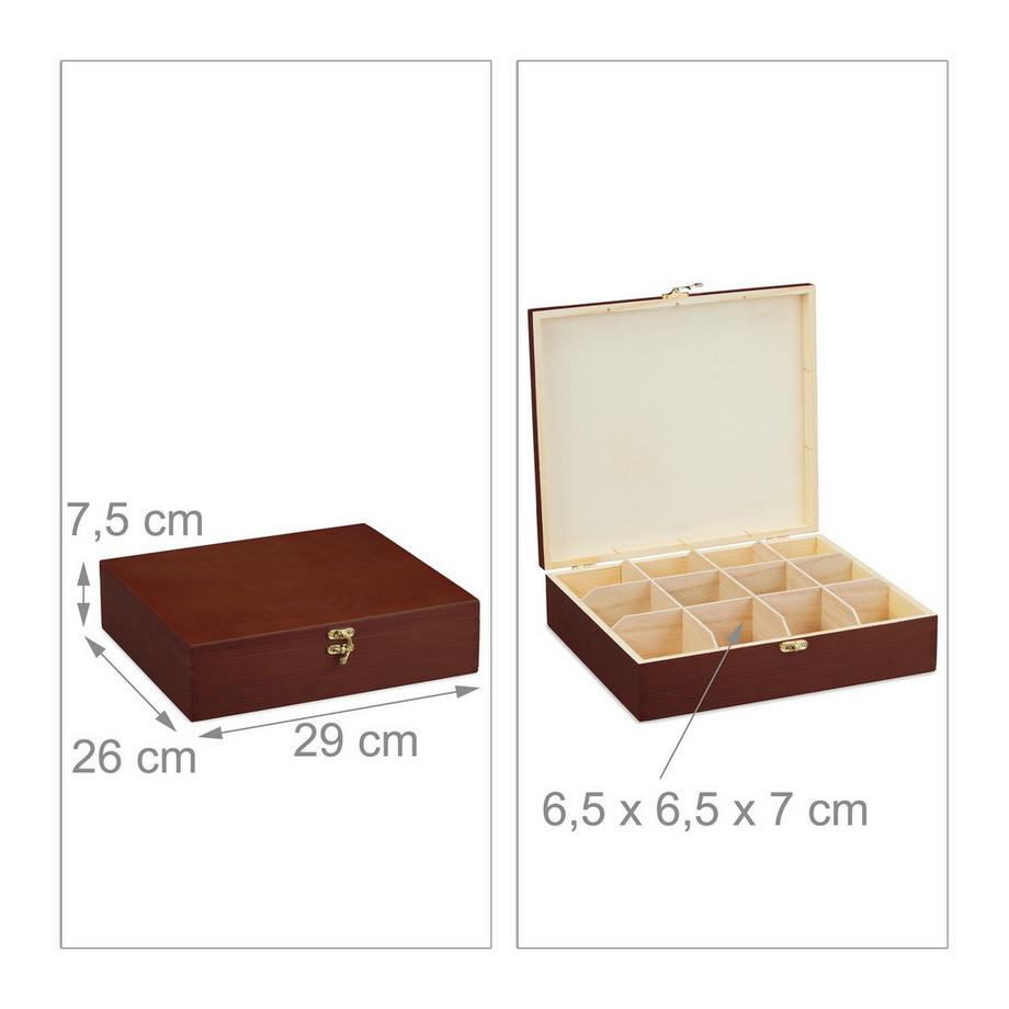 B2X Tedosa en bois avec 12 compartiments  