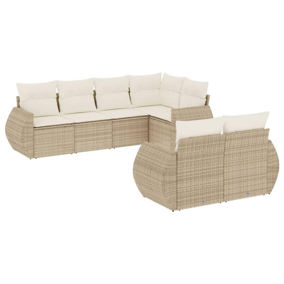 set divano da giardino Polirattan