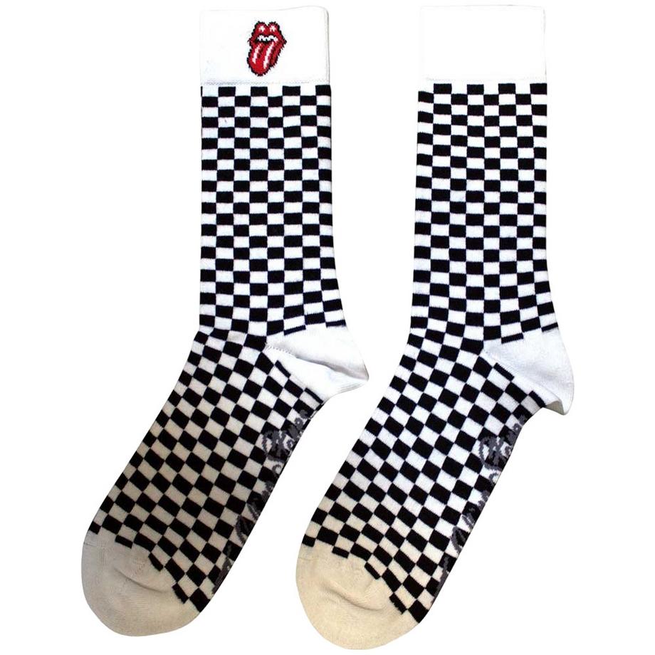 The Rolling Stones Karierte Logo Socken  