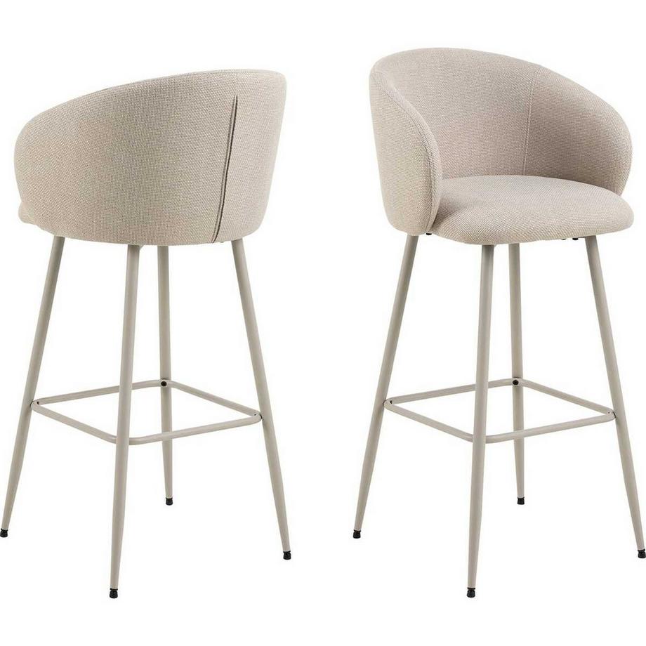 Sgabello Ruvoa beige (1 pezzo)