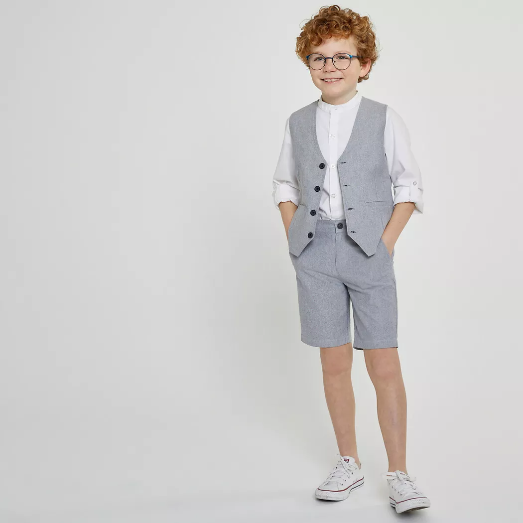 La Redoute Collections - 3-teiliges Set für feierliche Anlässe, 128/134, Grau