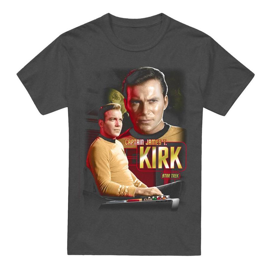 Star Trek Star Trek Captain James T. Kirk T-Shirt Stampata  