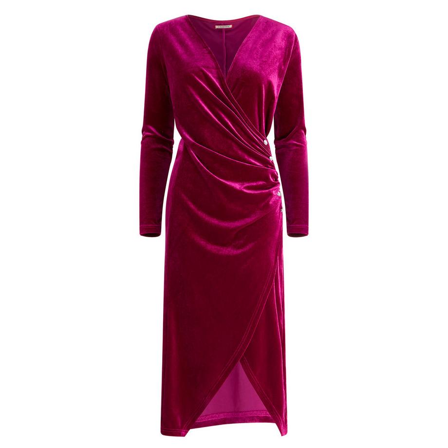 Joe Browns Robe en Velours Extensible Col V  