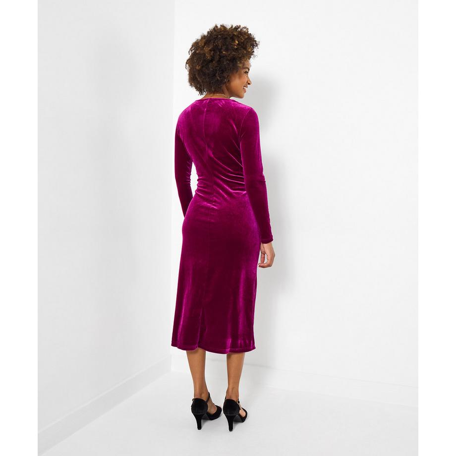 Joe Browns Robe en Velours Extensible Col V  