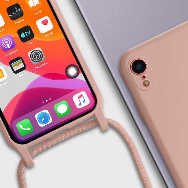 Avizar  Coque cordon iPhone XR Rose 