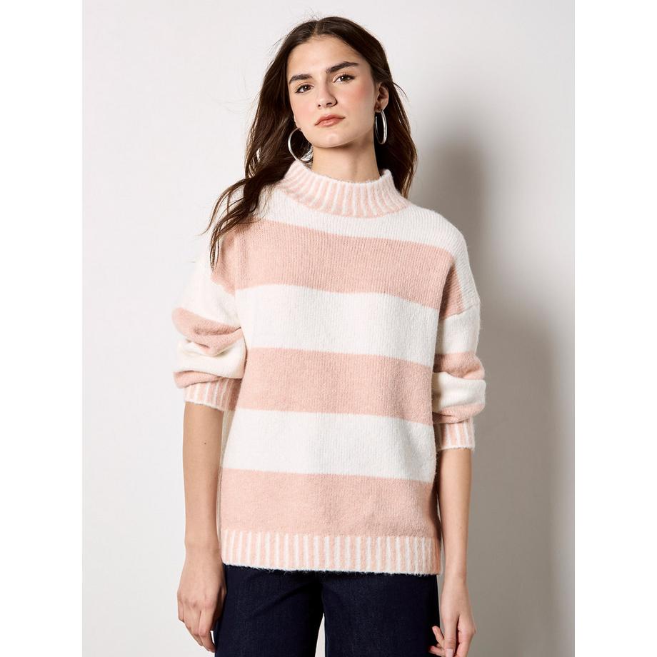 APRICOT Maglione a righe in morbida maglia  