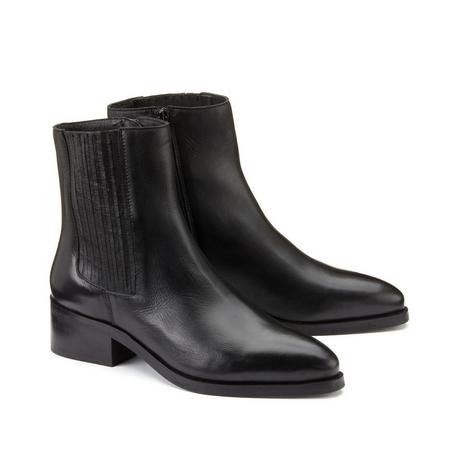 La Redoute Collections  Boots élastiquées en cuir 