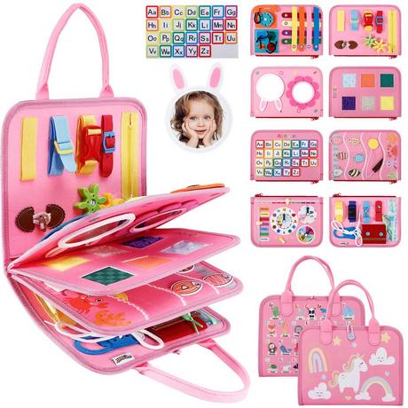 Activity-board  Planche occupée, jouet pour bébé, planche d'activité pour tout-petits, jouet éducatif pour enfants, jouet sensoriel, planche de motricité 