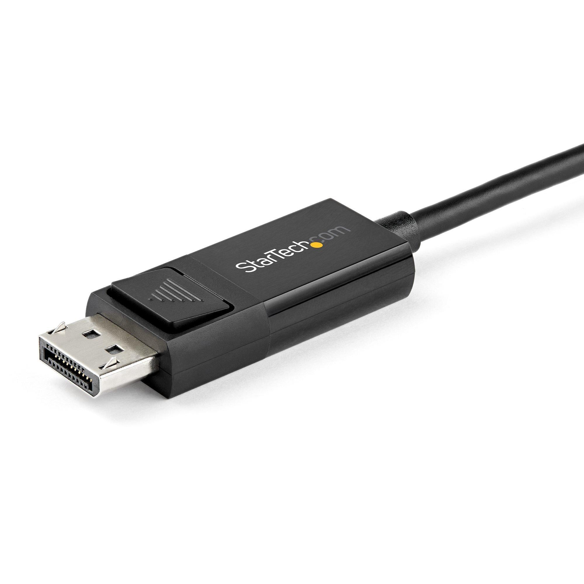 STARTECH.COM  StarTech.com 1m USB-C auf DisplayPort 1.4 Kabel 8K 60Hz/4K - Bidirektionales DP auf USB-C oder USB-C auf DP Alt Mode Videoadapter/Kabel - HBR3/HDR/DSC - USB-C/Thunderbolt 3 kompatibel 