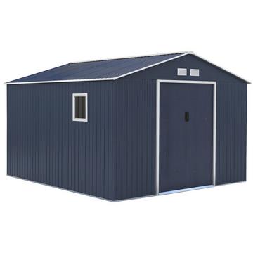 Abri de jardin métal en acier galvanisé gris 12,99 m² - ARCHER