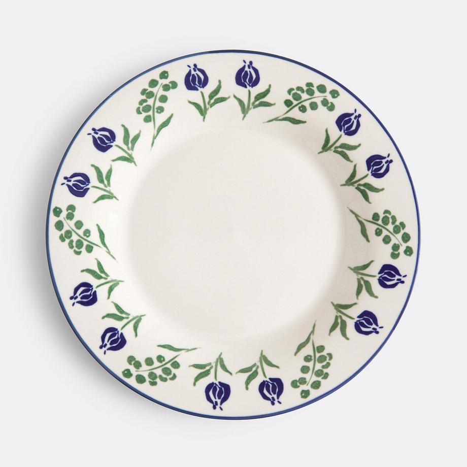 La Redoute Intérieurs Lot de 4 assiettes plates en porcelaine  