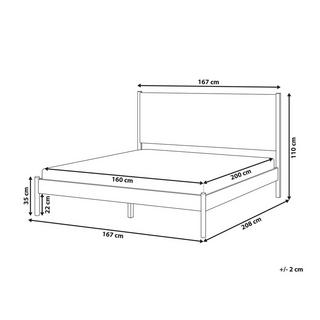 Beliani Letto en Legno di pino Minimalista BRUNEMONT  
