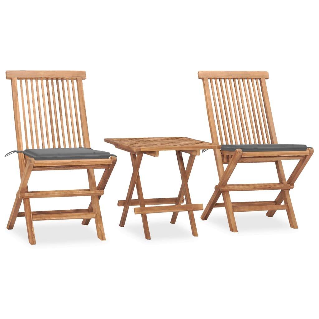 VidaXL set arredo pieghevole giardino Teak riciclato  