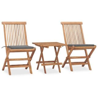 VidaXL set arredo pieghevole giardino Teak riciclato  