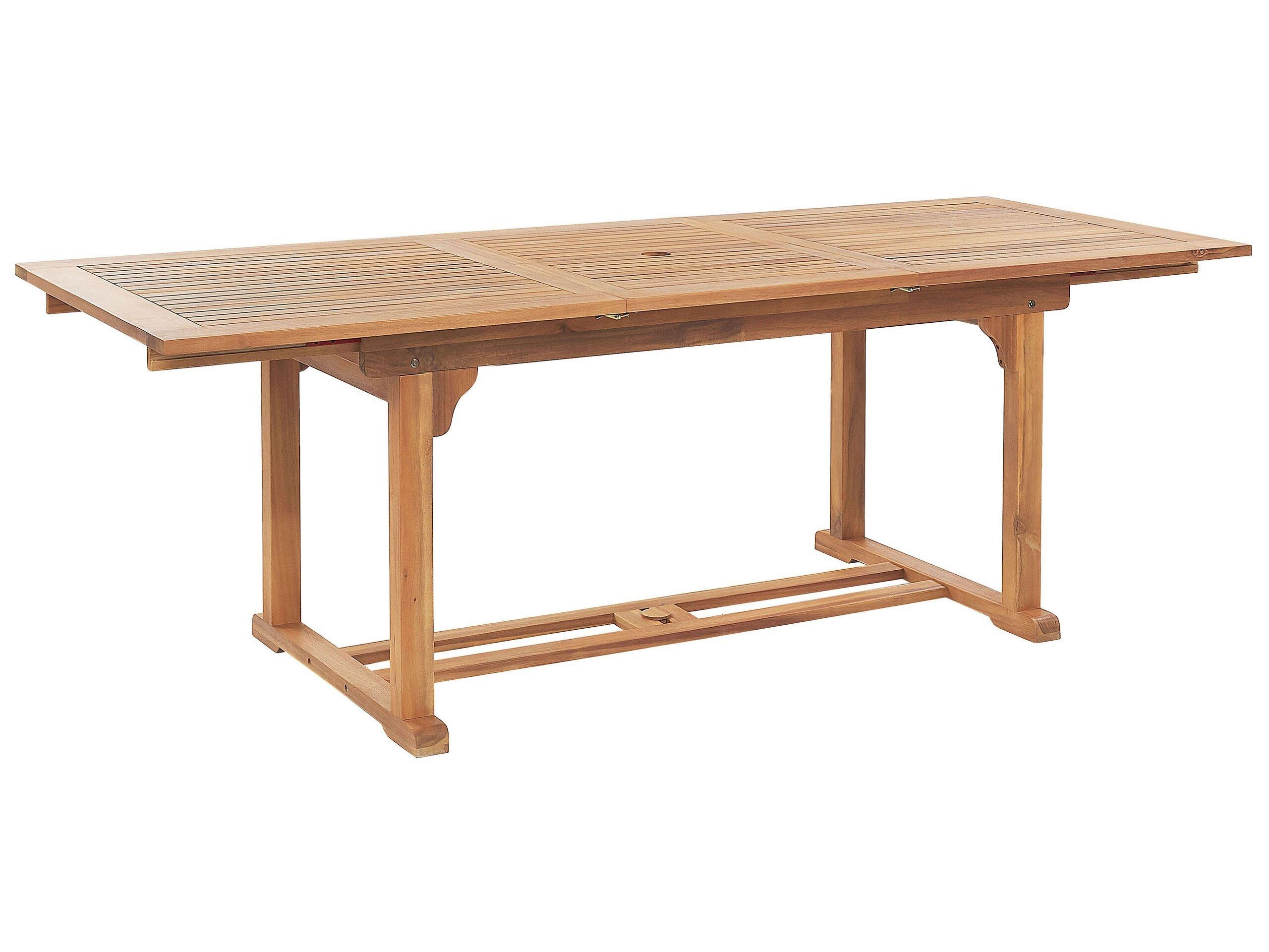 Beliani Table de jardin en Acacia Traditionnel JAVA  