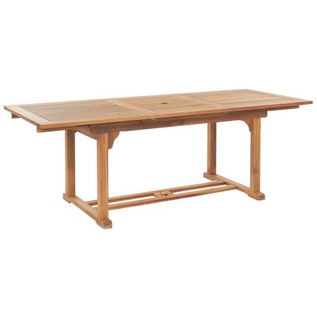 Beliani Table de salle à manger de jardin extensible en Acacia Rustique JAVA  