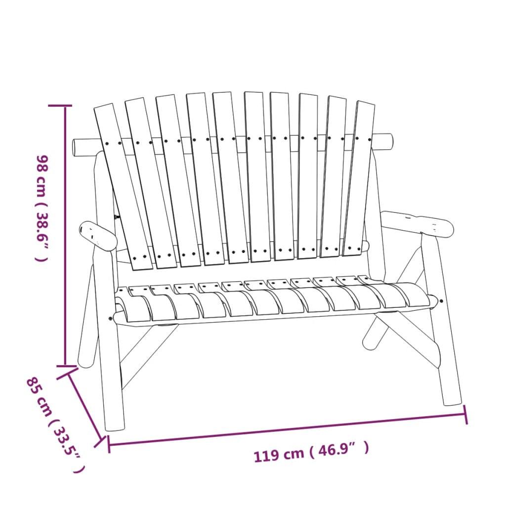 VidaXL Ensemble de salon de jardin bois  