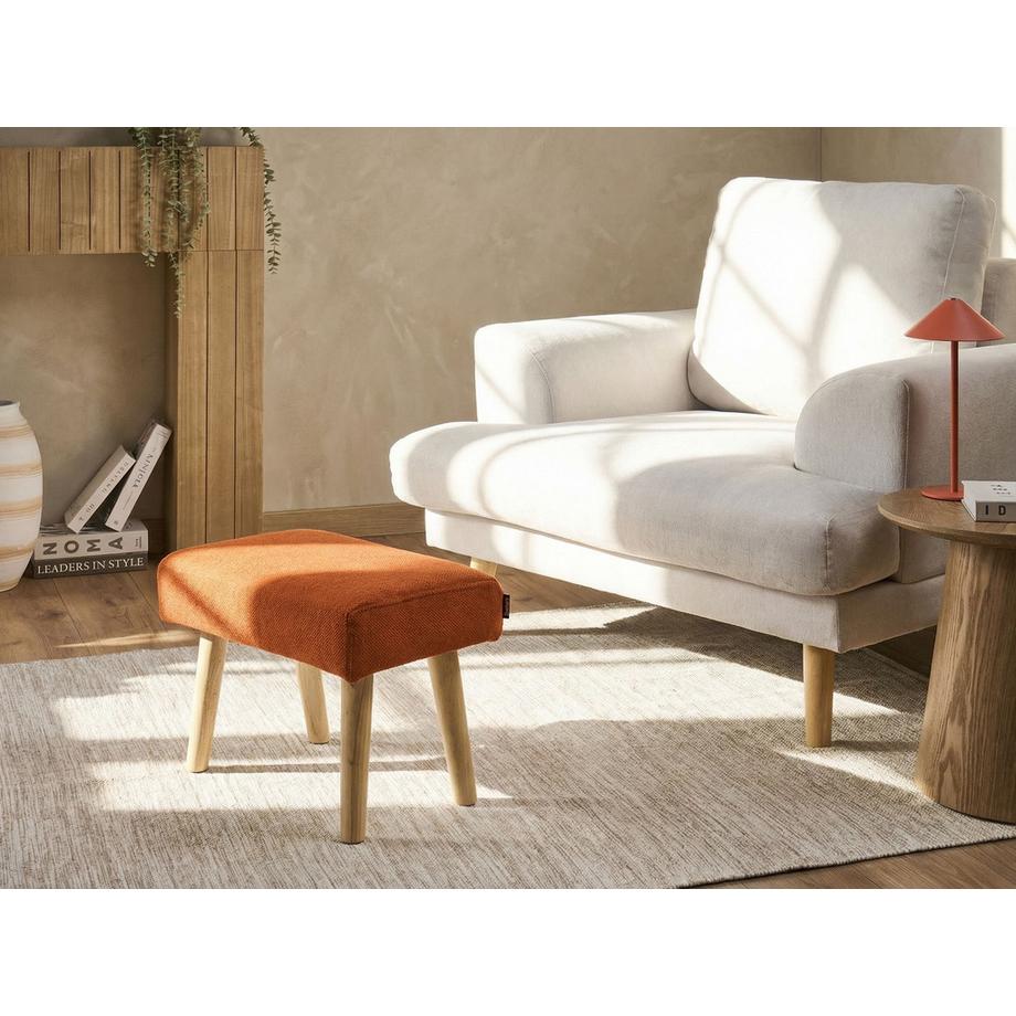 Beliani Repose-pied en Tissu Moderne TAKOMA  