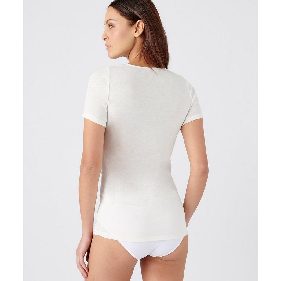 Damart Tee-shirt Manches Courtes Douceur Soyeuse Thermolactyl Chaleur Soft 2  