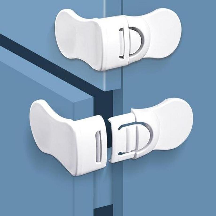 Northio  2x Kindersicherung für Schrank - Weiß 