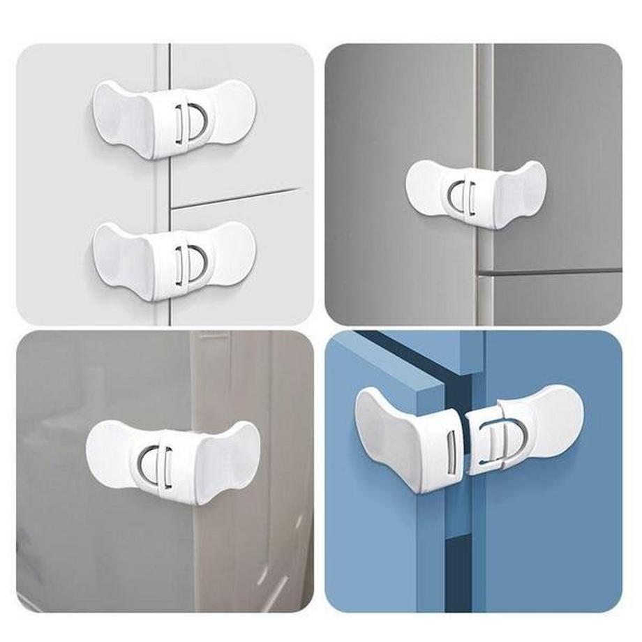 Northio  2x Kindersicherung für Schrank - Weiß 