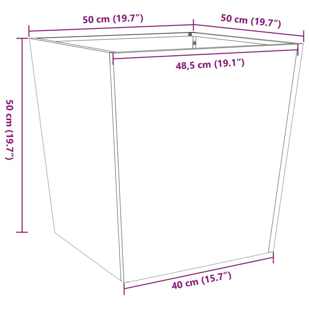 VidaXL Jardinière acier  