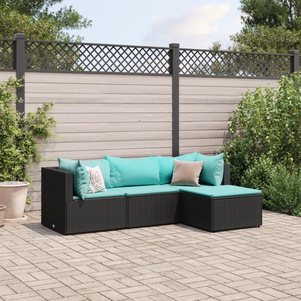 VidaXL set salotto da giardino Polirattan  