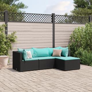 VidaXL set salotto da giardino Polirattan  