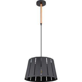 mutoni Lampe à suspension Luna métal noir mat 1xE27  