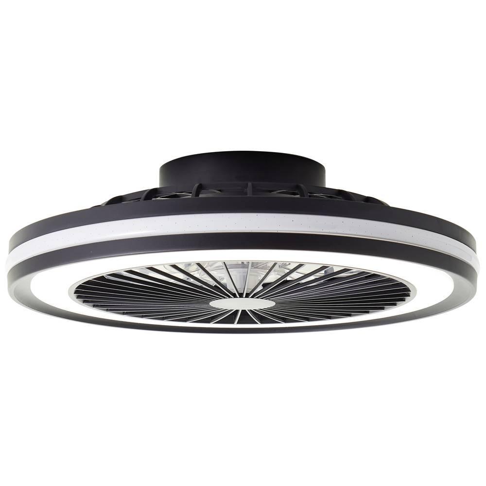 BRILLIANT Palmero LED Deckenleuchte 46.5cm mit Ventilator  