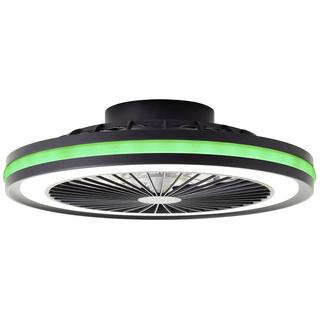 BRILLIANT Palmero LED Deckenleuchte 46.5cm mit Ventilator  