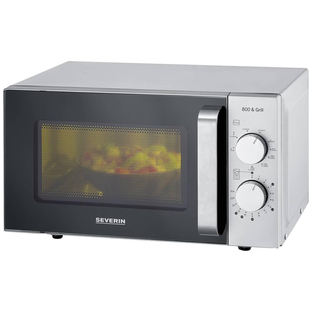 SEVERIN 2-in-1 Mikrowelle mit Glasboden und Grill MW  