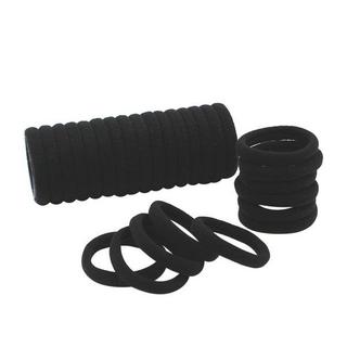 B2X  100x Kleine weiche Haargummis - Schwarz 