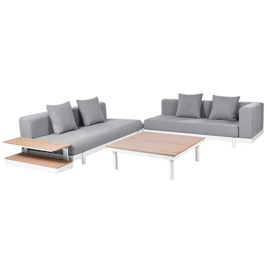 Beliani Lounge Set mit Tisch aus Stoff Modern MISSANELLO  