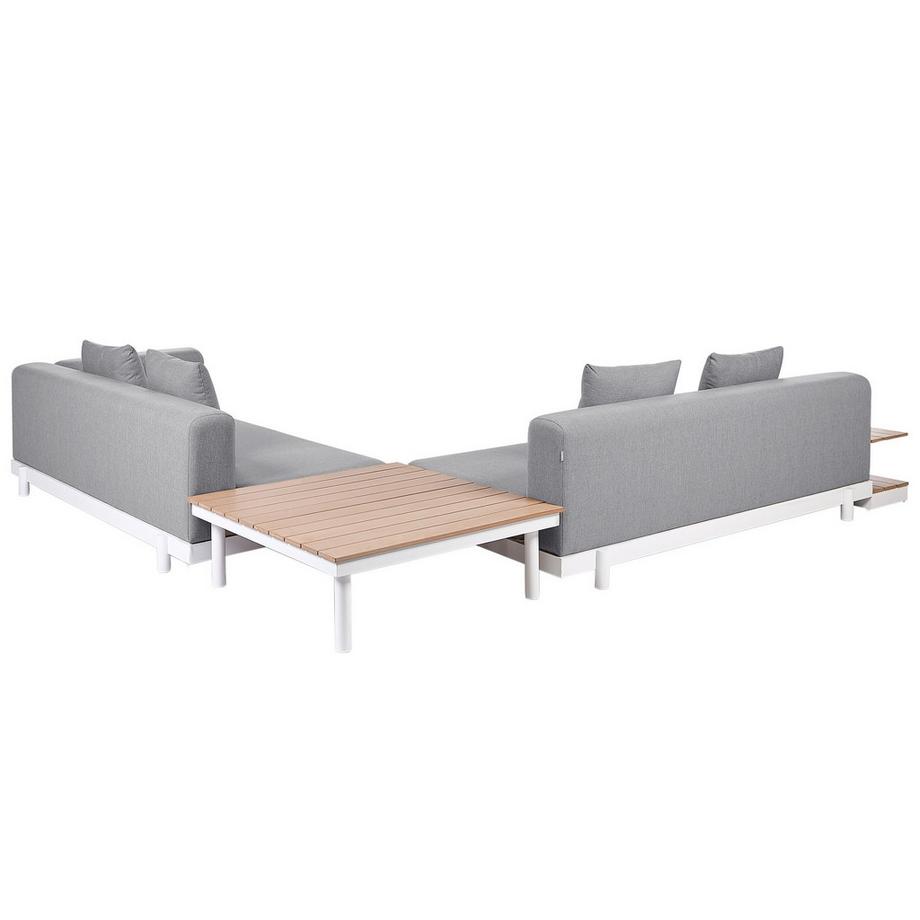Beliani Lounge Set mit Tisch aus Stoff Modern MISSANELLO  