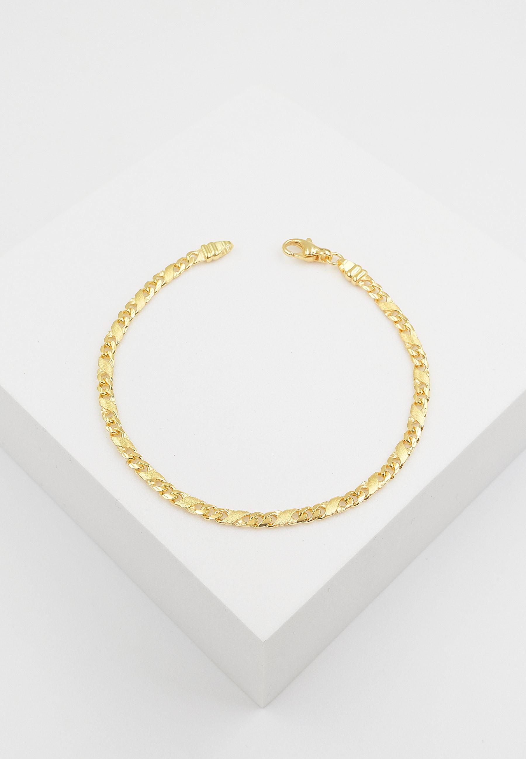 MUAU Schmuck  Bracelet 8er-Kette Gelbgold 750, 3.3mm, 19cm 