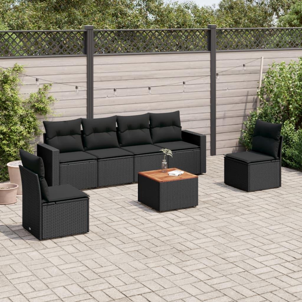 VidaXL Ensemble de canapés de jardin rotin synthétique  