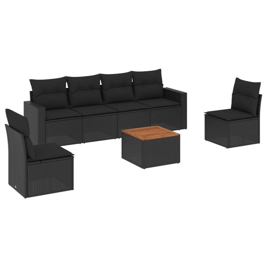 set divano da giardino Polirattan