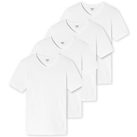 Uncover by Schiesser Basic T-shirt Manches Courtes Col V Lot de 4  
