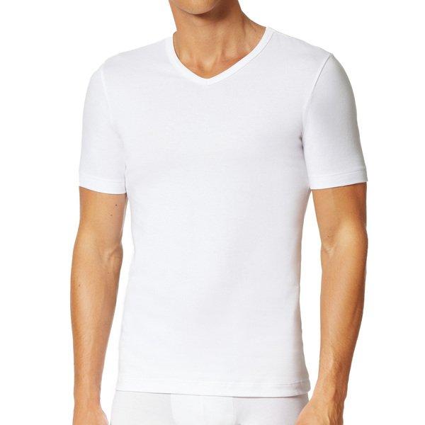 Uncover by Schiesser Basic T-shirt Manches Courtes Col V Lot de 4  