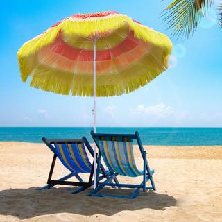 Outsunny Ombrellone Ombrellone Hawaiano Ombrellone Da Spiaggia Ombrellone Da Festa Ombrellone Da Giardino In Vari Colori 4 Modelli (Ombrello Hawaiano/Ø160Cm/Colorato)  