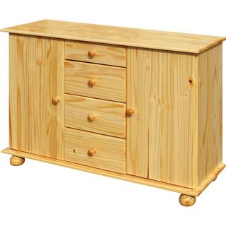 mutoni Commode Bronda en bois de pin avec 4 tiroirs naturel 81  