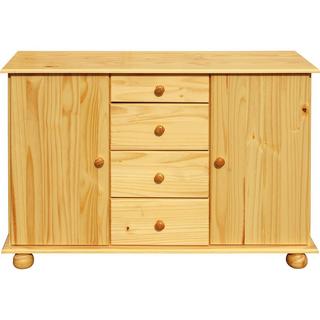 mutoni Commode Bronda en bois de pin avec 4 tiroirs naturel 81  