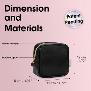 Only-bags.store Kleine für Handtasche Mini Make Up Tasche PU Leder Portable Make up Tasche mit Reißverschluss Kleine für Handtasche Mini Make Up Tasche PU Leder Portable Make up Tasche mit Reißverschluss 