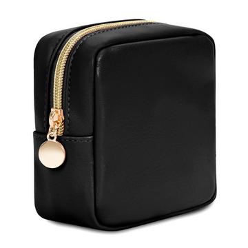 Kleine für Handtasche Mini Make Up Tasche PU Leder Portable Make up Tasche mit Reißverschluss