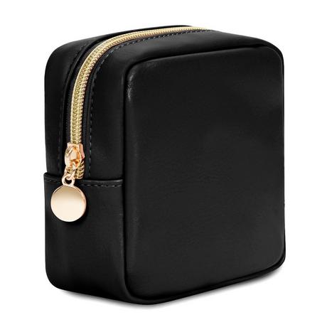 Only-bags.store Kleine Handtasche Mini Make Up Tasche PU Leder Portable Make up Tasche mit Reissverschluss  