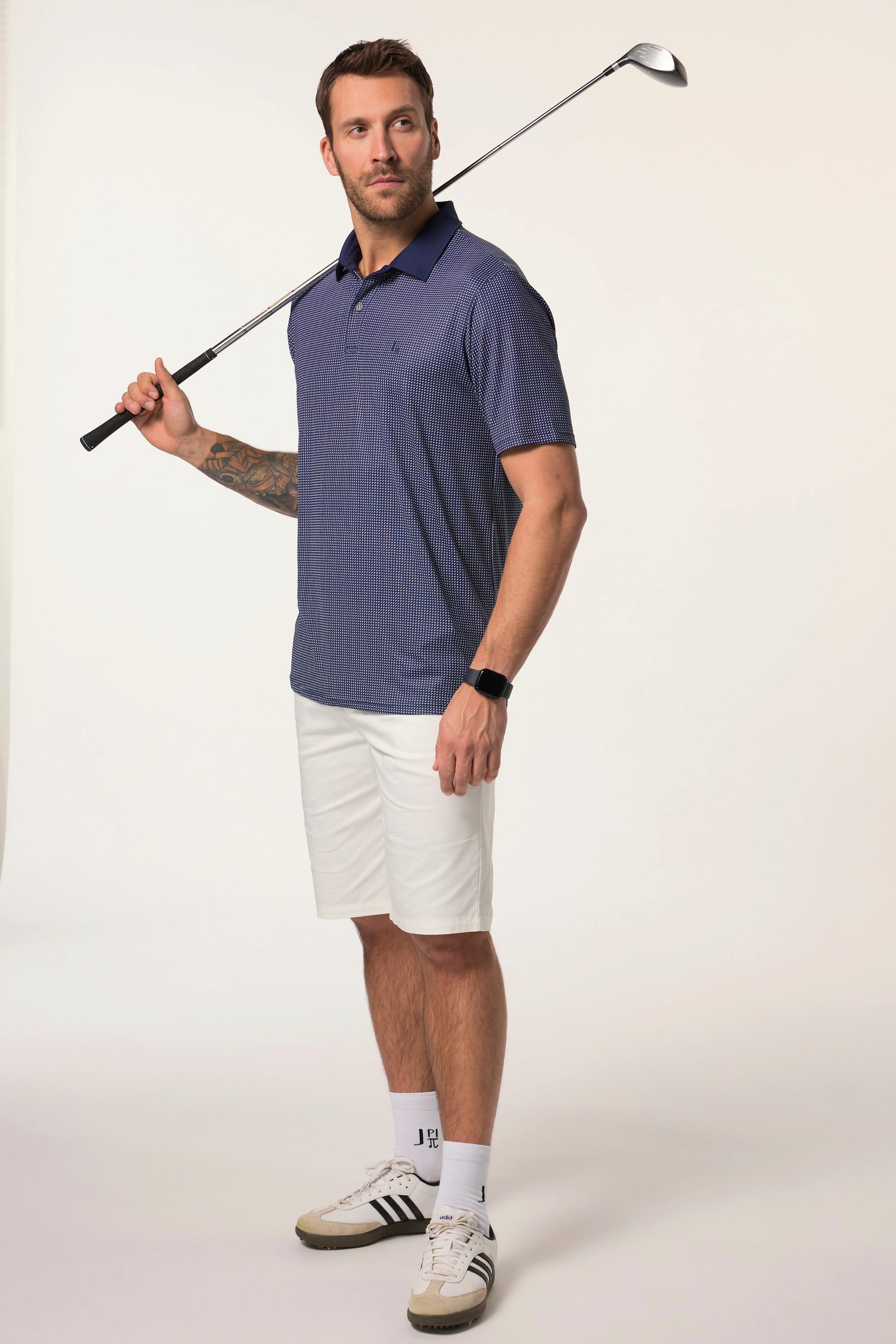 JP1880 Golf Halbarm Minimalprint Quick Dry Poloshirt  