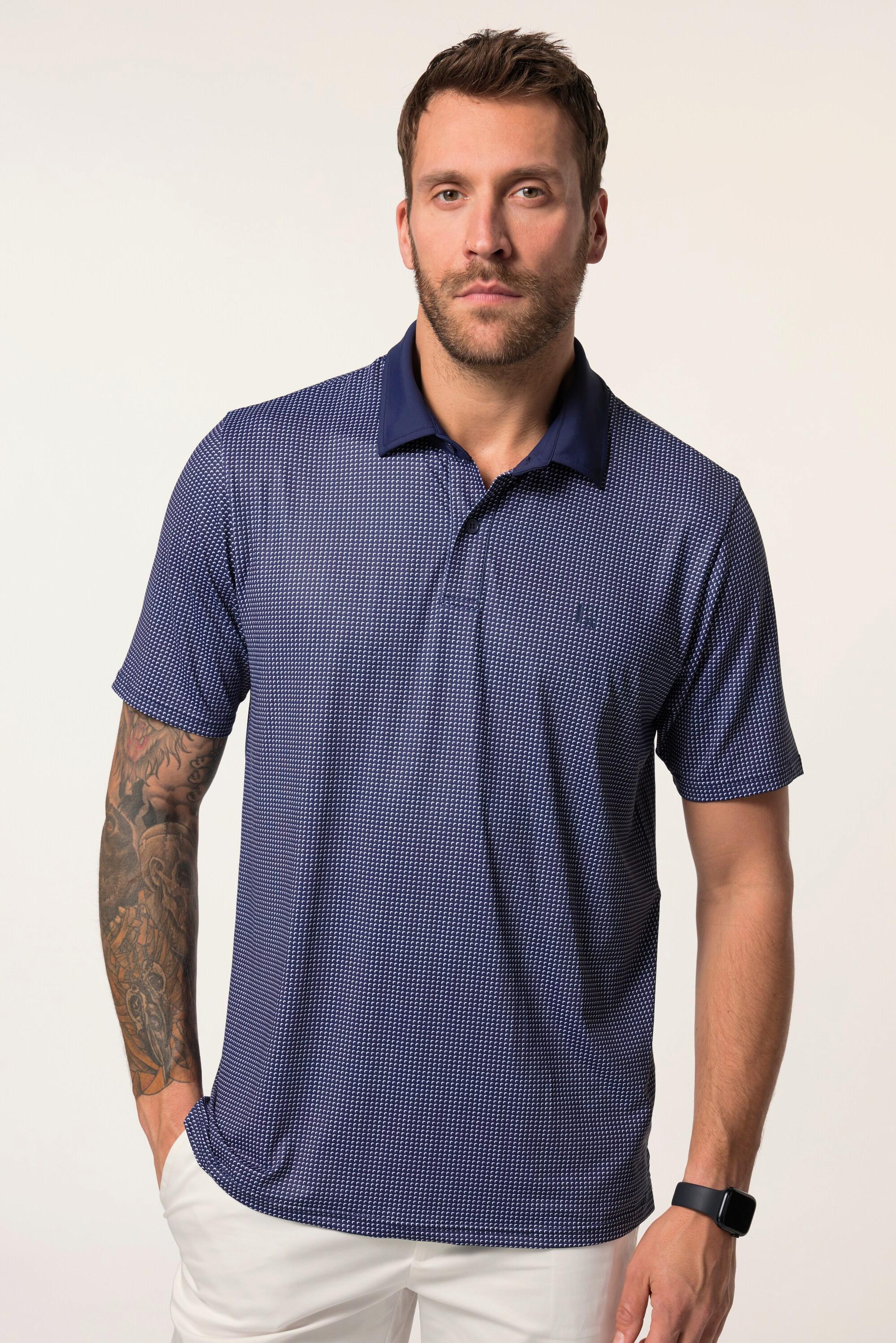 JP1880 Golf Halbarm Minimalprint Quick Dry Poloshirt  