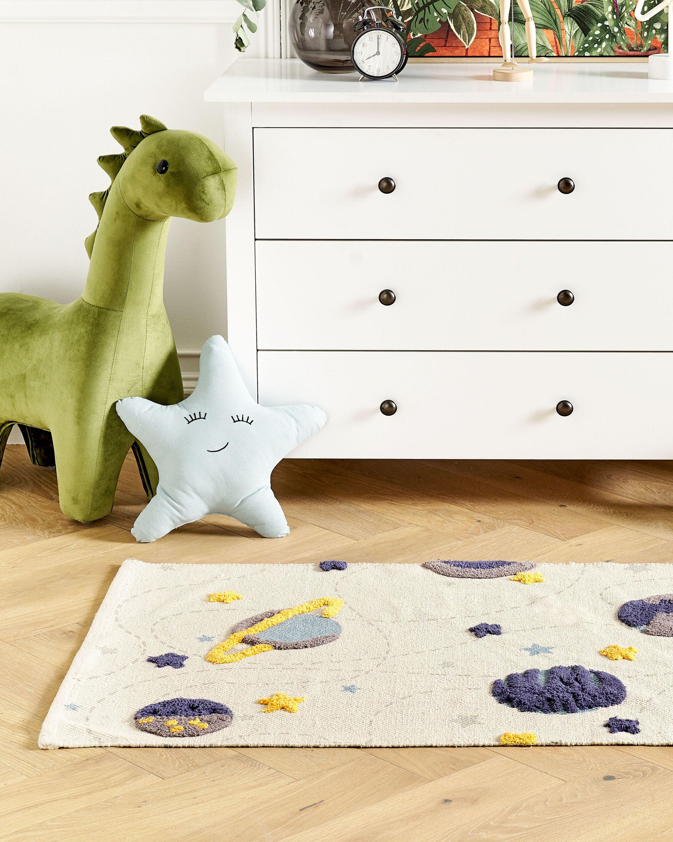 Beliani Kinderteppich aus Baumwolle Klassisch LANGSA  