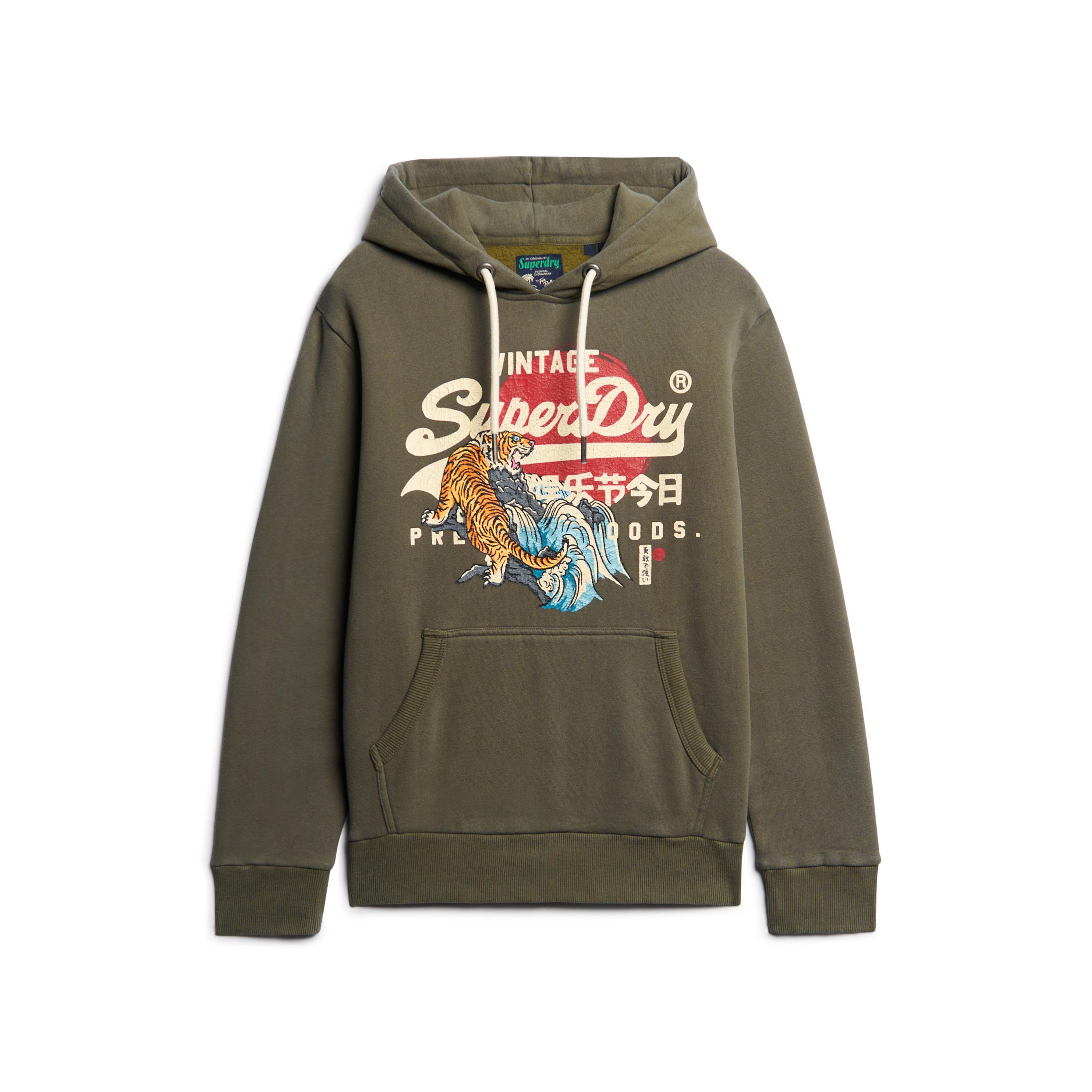 Superdry  felpa con cappuccio tokyo vintage logo 